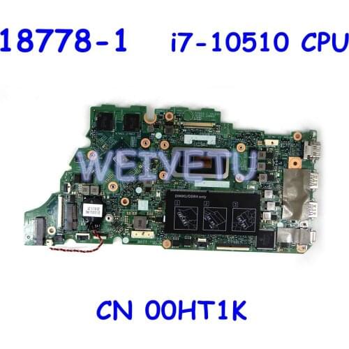 CN 00HT1K 18778-1 i7-10510CPU N17S-G2-A1 Mainboard For DELL Vostro 5590 Laptop Motherboard 100%Tested Working Well