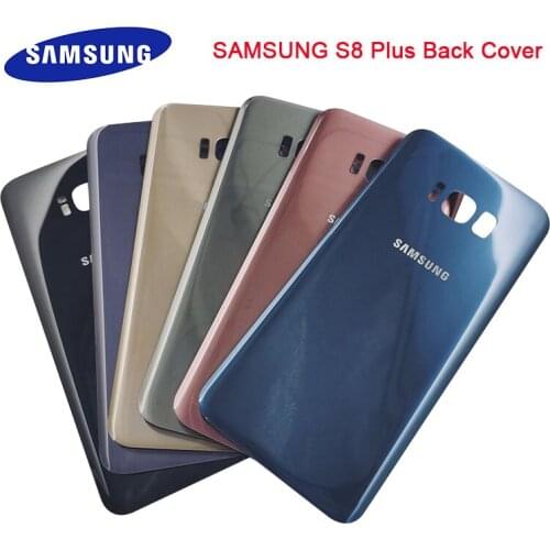 For Samsung Galaxy S8 Plus S8+ Back Cover 3D Glass Battery Case Samsung S8plus Housing Cover Replacement + Adhesive Sticker