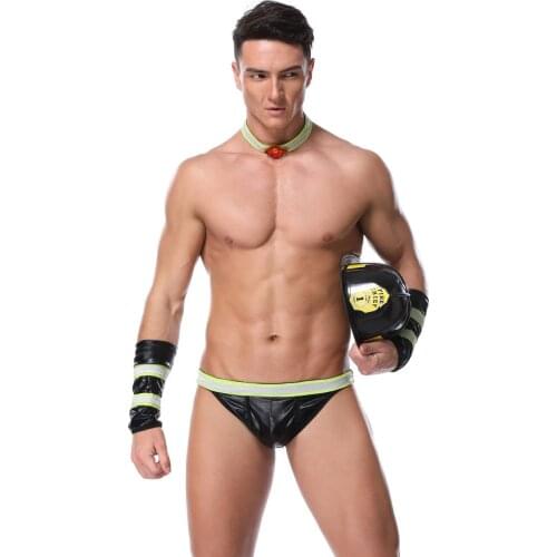 Mens Seductive Firefighters Cosutmes With All Accessories Erotic lingerie for male sexy underwear