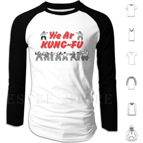 Yie Ar Kung-Fu Hoodies Long Sleeve Zx Spectrum Retro Pixel Game Computer Video Yie Ar Kung Fu Martial Fight Compete