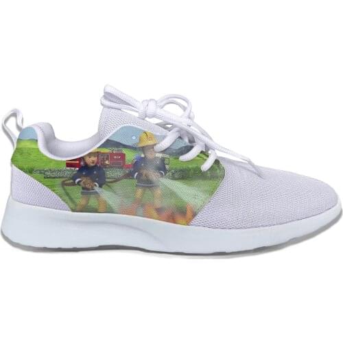 2019 Hot Cool Fashion Woman Man Shoes Cartoon Man Lightweight Sneakers Breathable Classic Running Shoes High Quality Fireman Sam