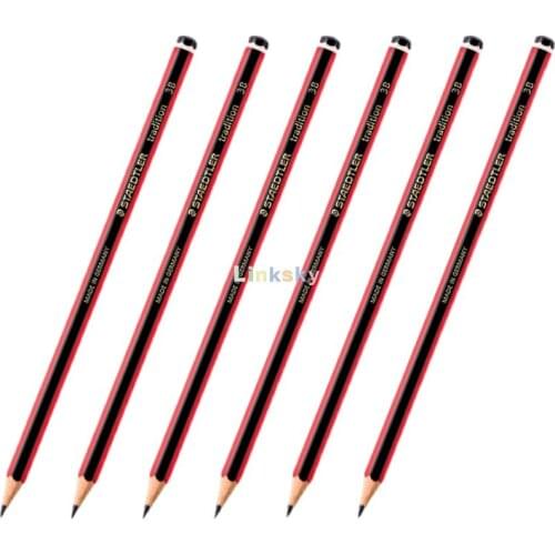 New, Staedtler 110 Tradition Pencil Cedar Wood,2B,3B,5B,5H,12Pcs/box,quality Lead Ensuring Maximum Point Strength and Slow Wear