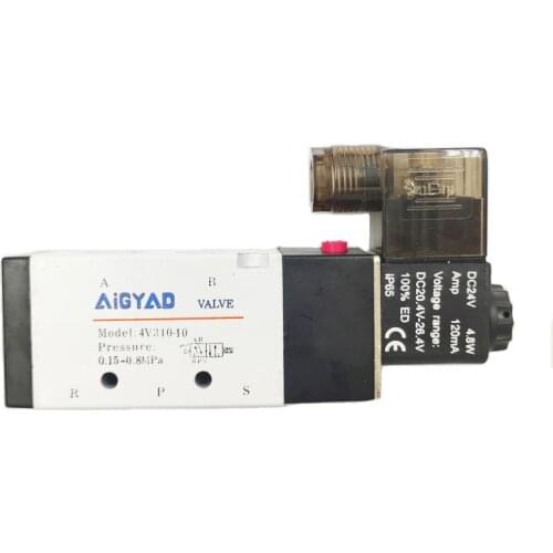 Pneumatic solenoid valve group 4V310-10 two-position five-way control valve 220v 24V battery valve 4V310