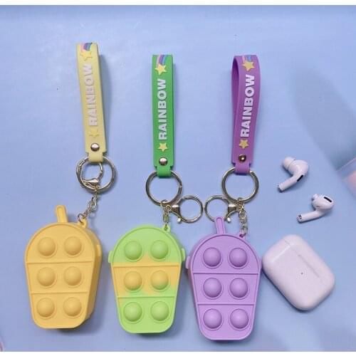 Silicone coin purse,push keychain storage bag,childrens wallet pendant,Hanging Decor,decompression toys for children and adults