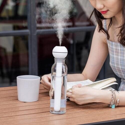 Air Humidifier for Home Mini Portable Humidifier with 500mAh Battery Tankless Aroma Diffuser USB Home Appliance Night Light