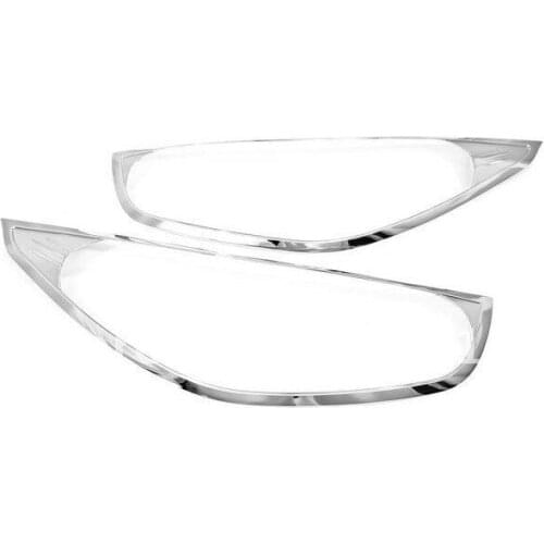 High Quality Chrome Head Light Cover for Hyundai ix35 Tucson 2010 Up Free Shipping