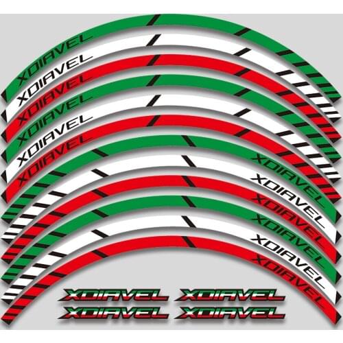 High quality Motorcycle Wheel Sticker Decal Reflective Rim Bike Suitable For DUCATI XDIAVEL X DIAVEL