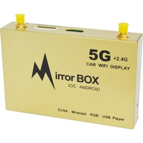 2.4g 5g Car Mirror Link Black Box for Android iOS Phone Navigation Car Audio Miracast DLNA Airplay Wi-Fi Smart Screen Mirroring