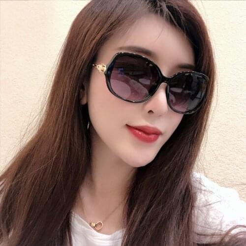 2020 High Quality Fashion Women Colour Luxury Top Oval Sunglasses Elegant Oversized Sun Glasses UV400 Multicolor