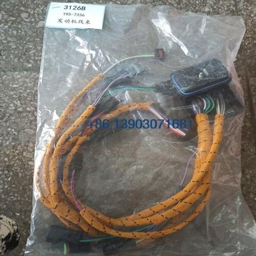 CAT 3126 Engine Wiring Harness 195-7336 1957336 Engine Wire Harness For 325C E325C Excavator Spare Parts