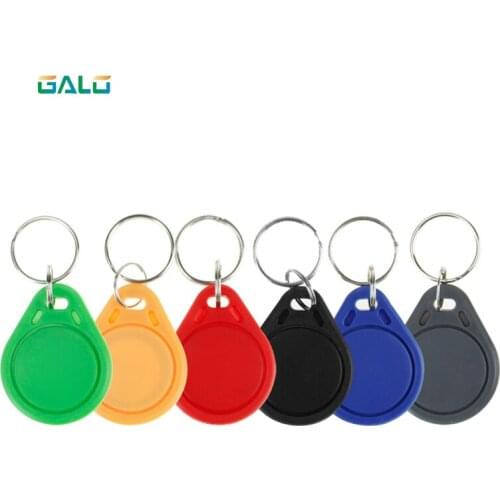 10Pieces 13.56MHz MF 1K Keychains RFID ABS Key Fob ISO14443A Access Control Keycard token NFC Tag Colorful hotel keys