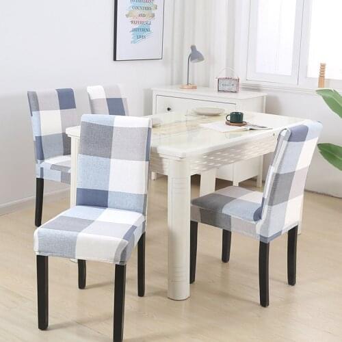 2/4/6 PCS Chair Cover Elastic for Dining Room Modern Removable Anti-dirty Kitchen Seat Case Stretch Chair Slip Covers