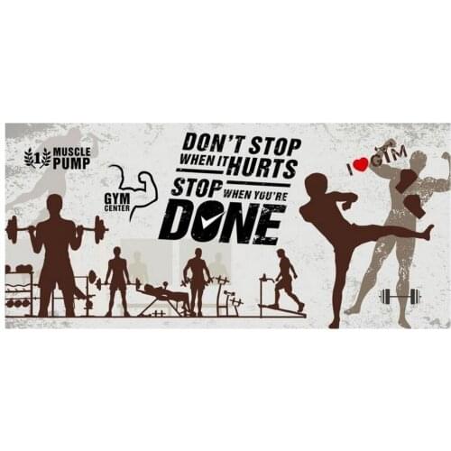 3D wall murals wallpaper custom picture mural Gym wall paper Stylish gym large frescoes TV wall decoration 3d room wallpaper