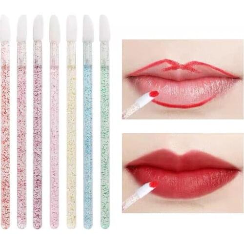 50 Pieces Disposable Lip Brushes, Trimming And Removing Makeup Aids, Eyelash Cleaners, Portable Cosmetics