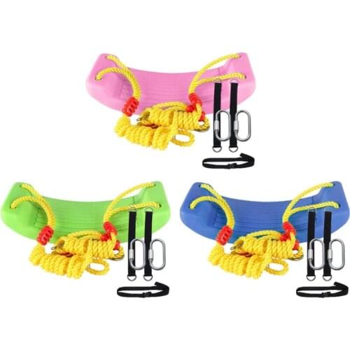 8 Ring Buckle Design Swing Set Outdoor Play Game Set Training Swing Adjustable Playground Equipment Kids' Party Favor Y4UD