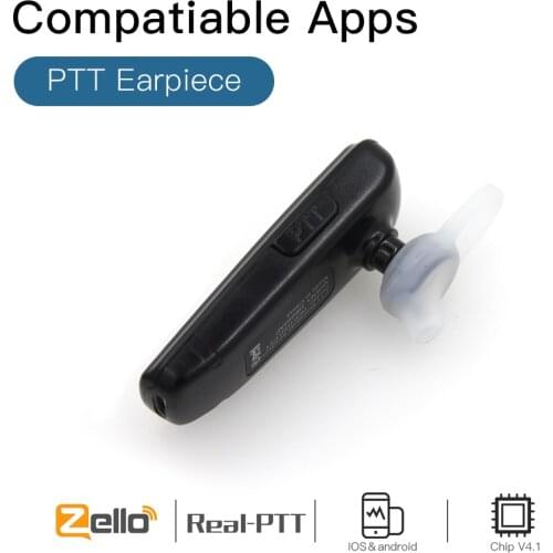 New PTT wireless headset HB680AP Wireless Speaker Microphone earpiece Work With Zello For Android and IOS System