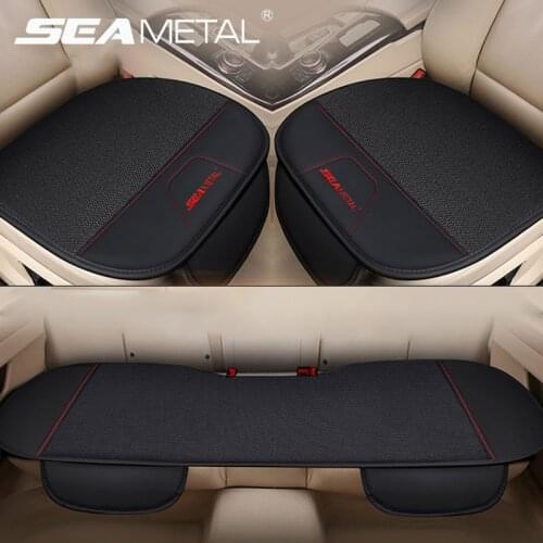 SEAMETAL Automobiles Car Seat Cover Interior Flax Car Seat Covers Set Seat Protector Chair Four Seasons Cushion Goods Accessori