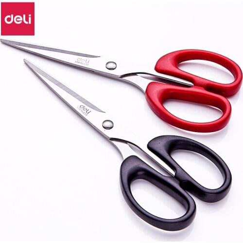 Deli Stainless Steel Scissors Stationery Store Office School Supply Home Paper Cutter Knife Business Scissor Cutting Tailor Tool