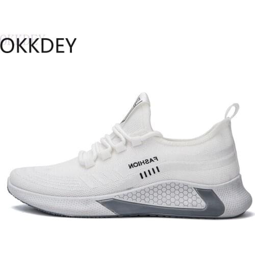 Mens Shoes 2020 New Flying Woven Breathable Comfortable Sports Casual Mesh Running Mountaineering Trend Mens Shoes