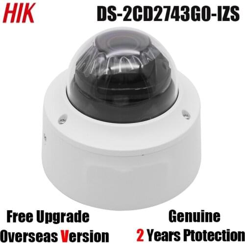 DS-2CD2743G0-IZS 4mp ip camera h.265 Built-in micro SD card slot IR Vari-focal ONVIF Motorized Dome Network Camera