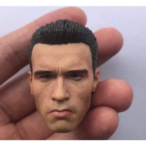 1/6 Scale Middle-aged Arnold Schwarzenegger Head Sculpt Without Neck DIY Action Figure Toy
