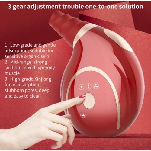 Facial Clean Conch Electric Vacuum Blackhead Remover Facial Skin Blemishes Removal Pore Acne Cleaner Device Comedone Extractor