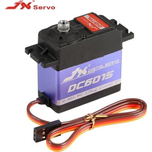 JX DC6015 4.8-6.6V 15KG Metal Gear 0.10 Sec Large Torque Digital Servo For RC Car Robot Airplane Aircraft Accessories