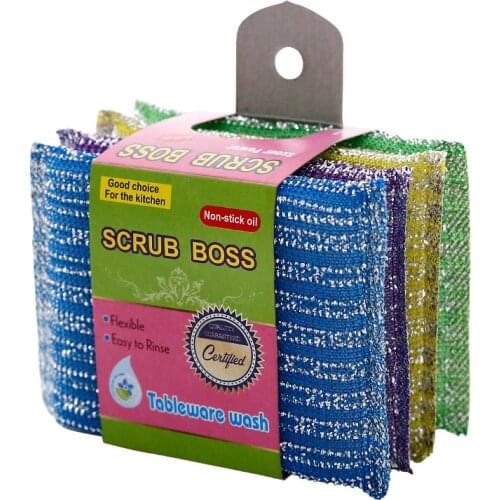 Kitchen Sponge Scouring Pad Rag Scrubbing King Cleaning Brush Super Decontamination Housework Dishwashing Pot Cloth cloth