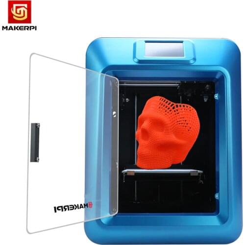 Makerpi 3d Printer 280 ℃ Nozzle Laser Engraving Fully Enclosed 4.3inch Touch Screen Wifi Monitoring with Silent Drive