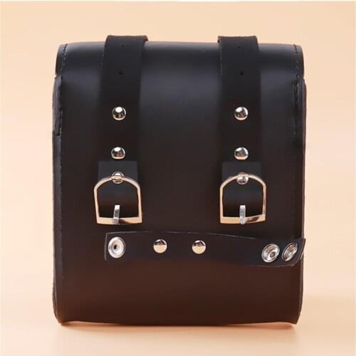 Mini PU Leather Motorcycle Multifunction Portable Handlebar Bar Front Saddle Hanging Bag Tool Bags