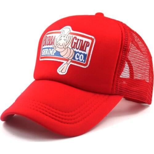 Unisex Fashion Gump Recover Cosplay cap hat mesh adjustable baseball cap BUBBA GUMP Sport Hats summer casual caps cheapu