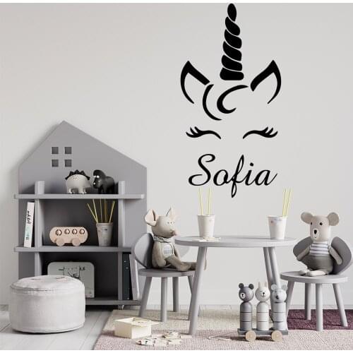 Cartoon unicorn Wall Sticker Home Decor Decoration For Kids Rooms Diy Home Decoration Home Party Decor Wallpaper