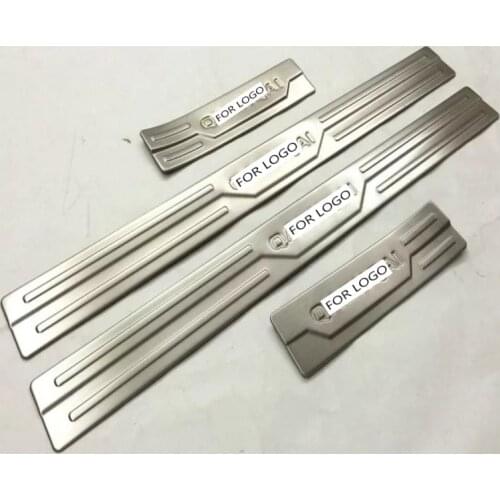 For Nissan Qashqai J11 2014-2019 Accessories Door Sill Scuff Plate Guard Stainless Door Sills Protector Sticker Car Styling