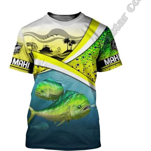 PLstar Cosmos Tuna MaHi Marlin NewFashion Fishing Fisher Animal Funny 3DPrint Men/Women Unisex Summer T-Shirt Short Sleeve A1