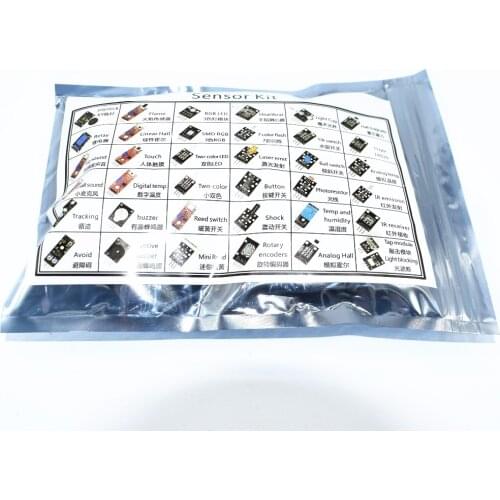 New sensor kit 37 in 1 Sensor Kit /RRGB/joystick/photosensitive/Sound Detection/Obstacle avoidance/buzzer