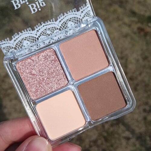 DIKALU 4 Colors Matte Makeup Eyeshadow Palette Beauty Make Up Set Cosmetics Glitter &Shimmer Eye Shadow Palette Maquiagem