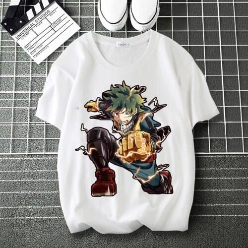 My Hero Academia Bakugo Katsuki LOGO Printed personalise T-Shirt O-Neck Short Sleeve Modal Top T shirt