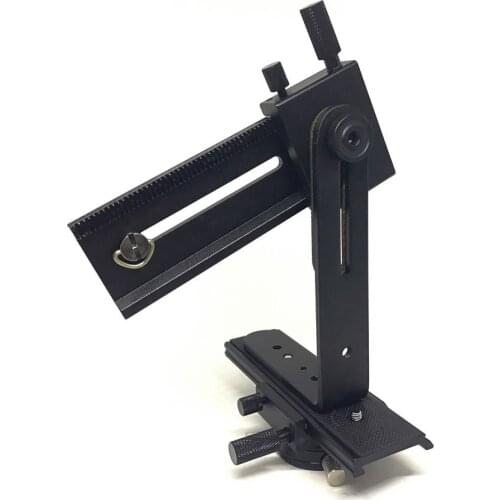 Pro 360 Angled Swivel Panoramic Tripod Head Macro Shot Bracket for Canon Nikon Sony DSLR DV Photography Focus Rail Slider