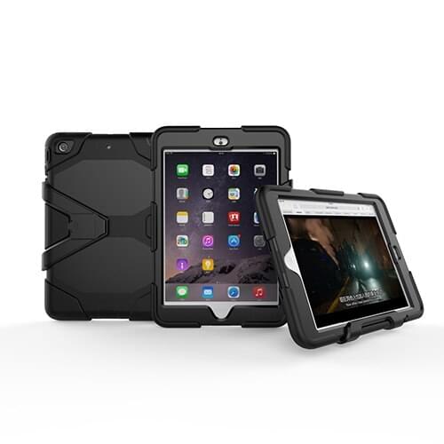 Fashion Heavy Duty Shockproof Protective Case for Apple iPad Mini 3 2 1 Kickstand Silicone Rubber Armor Cover +stylus