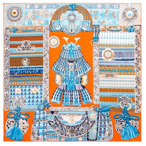 Vintage neck scarfs designer Silk Scarf 90*90cm Square Silk Twill Scarf Hand Rolled Edges Foulard En Soie