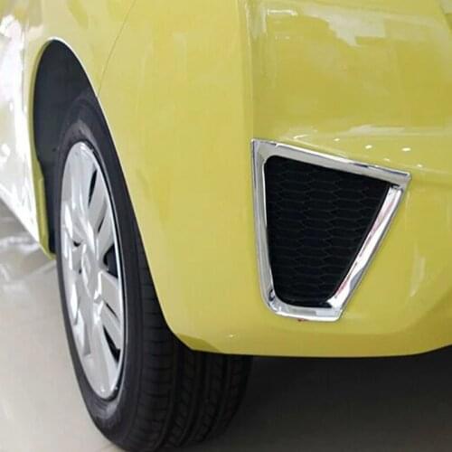 Tunning parts Rear Foglight Cover ABS Chrome For Honda For Fit Jazz 2014 Auto Accessories 2pcs