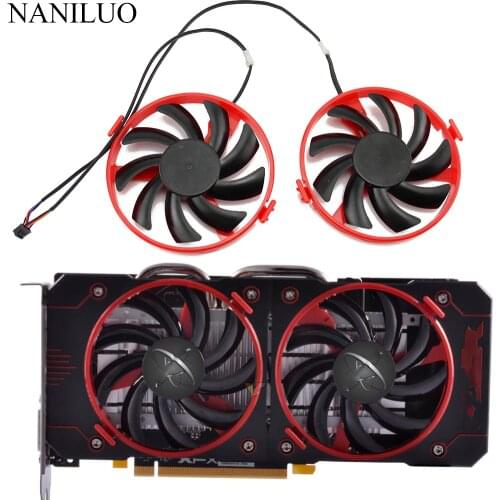 FDC10U12S9-C Cooler Fan Replace RX460 For XFX Radeon RX 460 Double Dissipation Graphics Card Cooling Fan