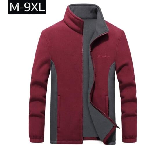 Spring Casual Jacket Man Fleece Tactical Jacket Windbreaker Plus Size 9XL Thermal Sporting Tourism Mountain Coat Men Army Jacket