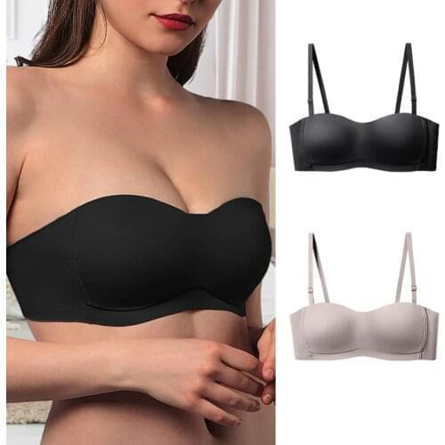Women Sexy Strapless Bras Invisible Push Up Bra For Wedding Without Strap Wireless Bralette Top Lingerie Seamless Underwear