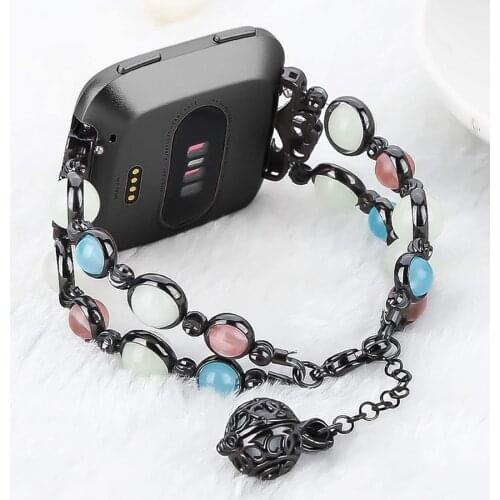 Woman Bracelet for Fitbit Versa 3 2/Versa Lite Band Straps Accessories for Fitbit Sense Light Luminous Fashion Jewelry Wristband
