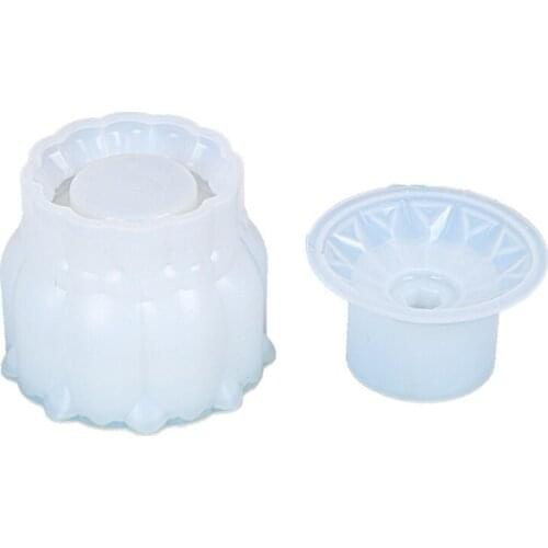 DIY Epoxy Crystal Resin 1 Set 3D Round Storage Box Mold for Soap Candle Holder DIY Jewelry Holder Home Decoration N2UE