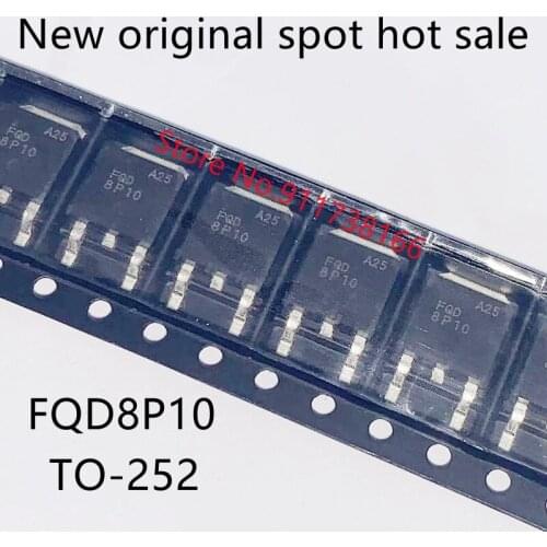 10PCS/LOT New original FQD8P10 P channel 8 a patch TO 100 v - 252 MOS field effect tube