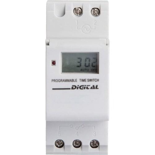 16A LCD Modular Programmer Time Timer Switch White