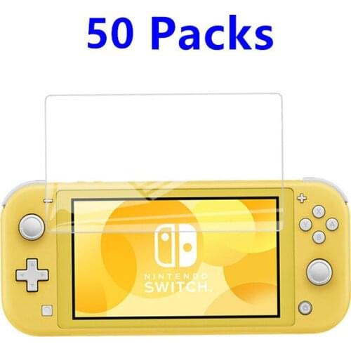 50 sets Nintend Switch Lite Tempered Glass Screen Protector,9H Hardness Scratch-Resistant Film Cover For Nintendoswitch NS Lite