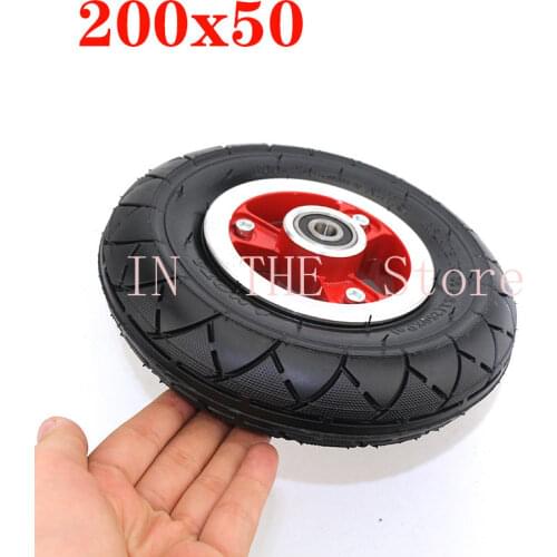 8 inch Electric Scooter Tyre With Wheel Hub 200x50 tire Electric Vehicle Aluminium Alloy Wheel 8''x2''Pneumatic tyre wheels